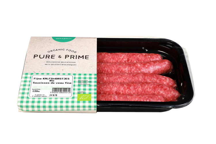 Pure & Prime Saucisses de veau fine bio 5x70g